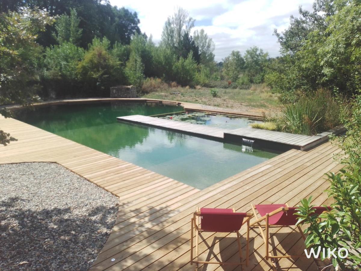 Gite Les Cabanes De Fallot Pour 15 Personnes - Piscine Naturelle L'isle-Bouzon Экстерьер фото