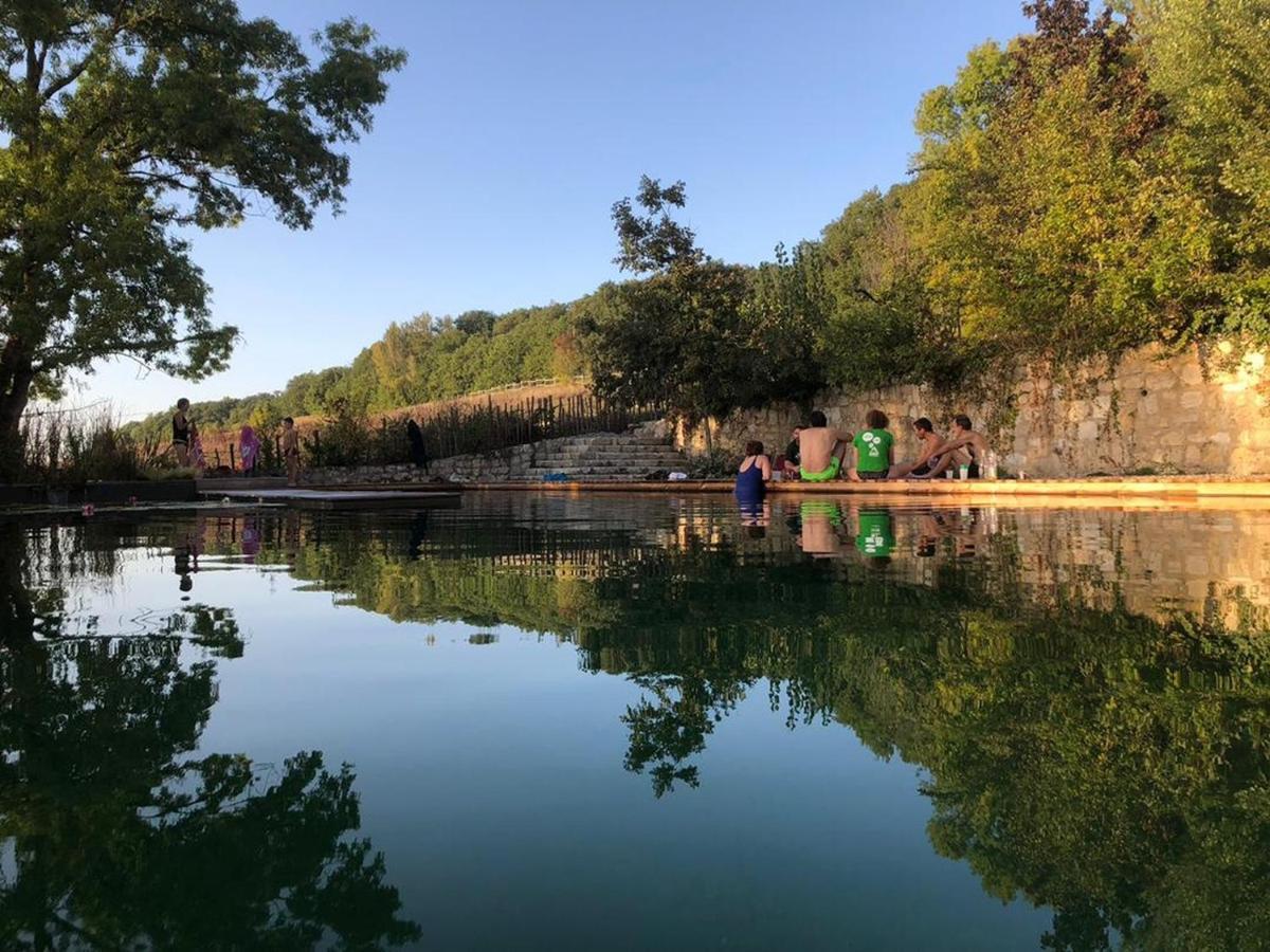 Gite Les Cabanes De Fallot Pour 15 Personnes - Piscine Naturelle L'isle-Bouzon Экстерьер фото